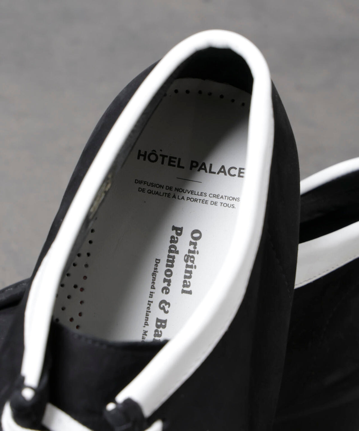 HOTEL PALACE(オテルパラス)xパドモア&バーンズヌバックレザーヴィブラムソールブーツ