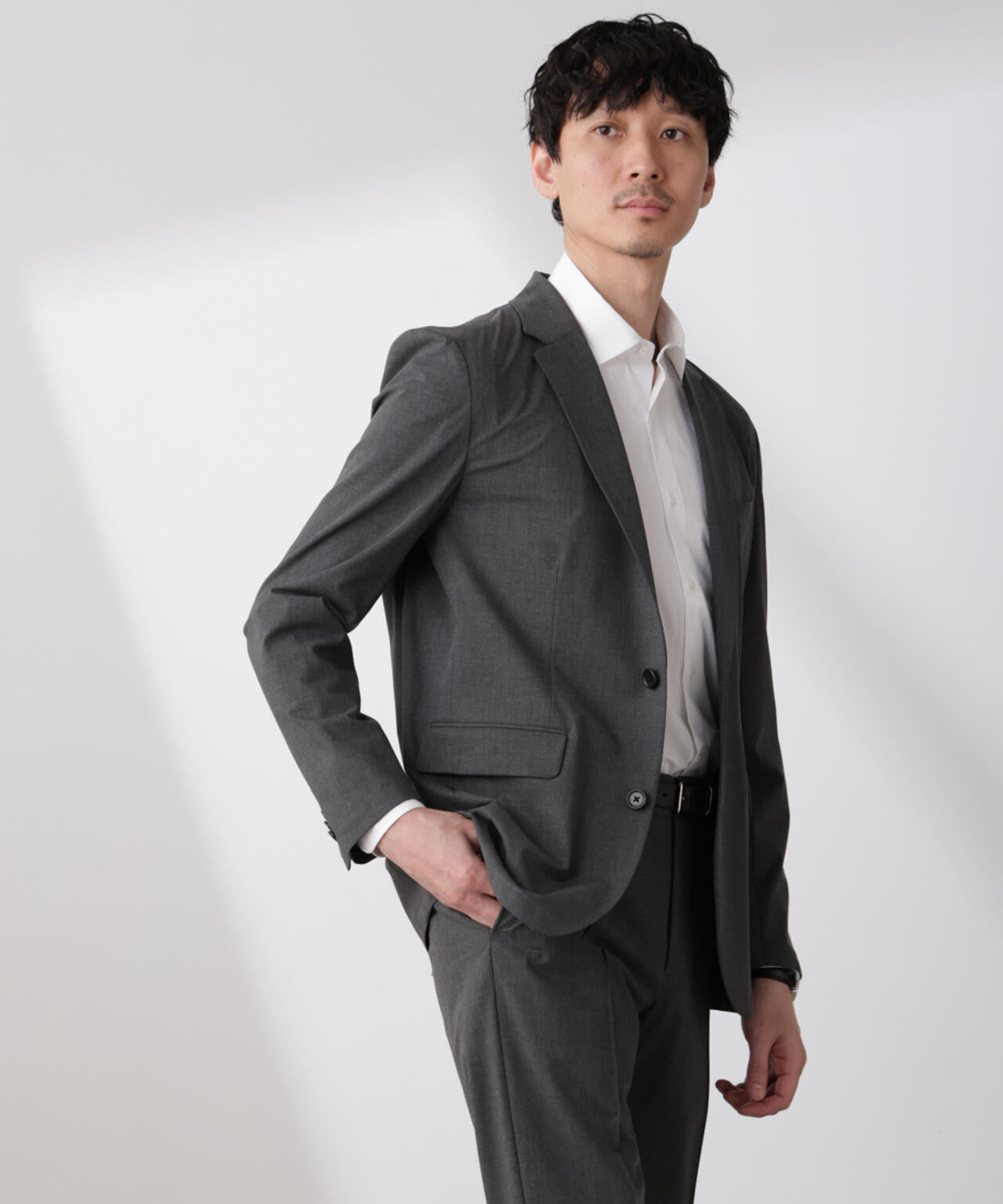 「N JACKET BASIC」トロピカルストレッチジャケット(セットアップ可)