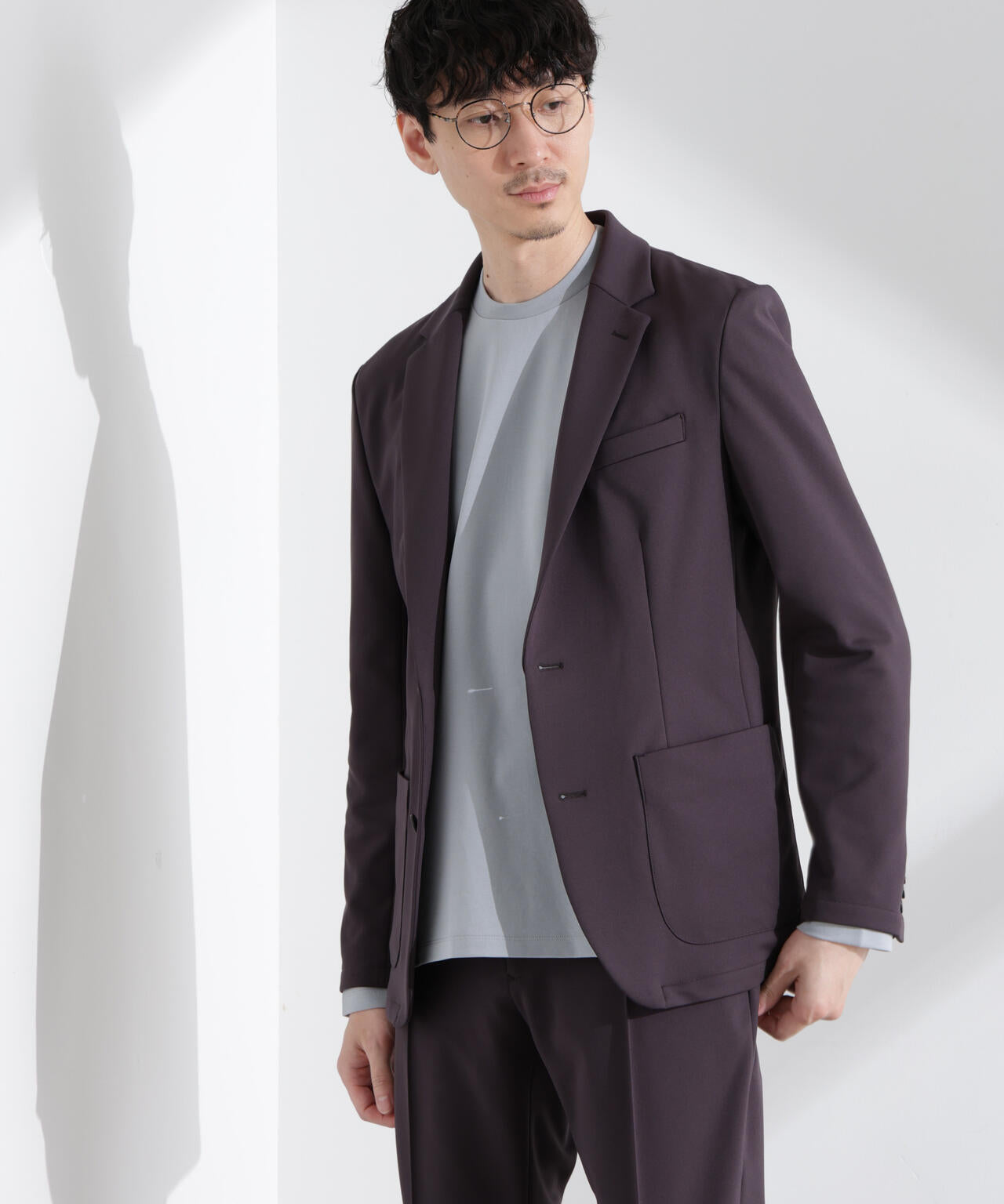 「N JACKET BASIC」TEXBRID(R)ポンチストレッチジャケット(セットアップ可)