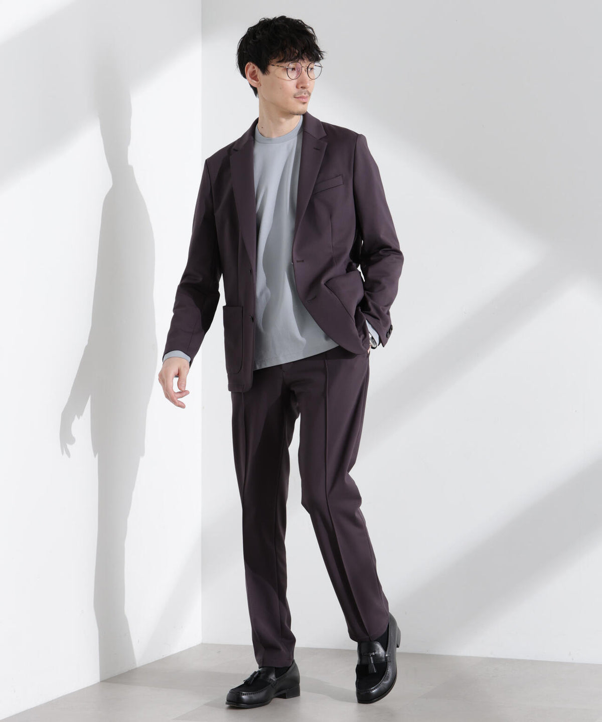 「N JACKET BASIC」TEXBRID(R)ポンチストレッチジャケット(セットアップ可)