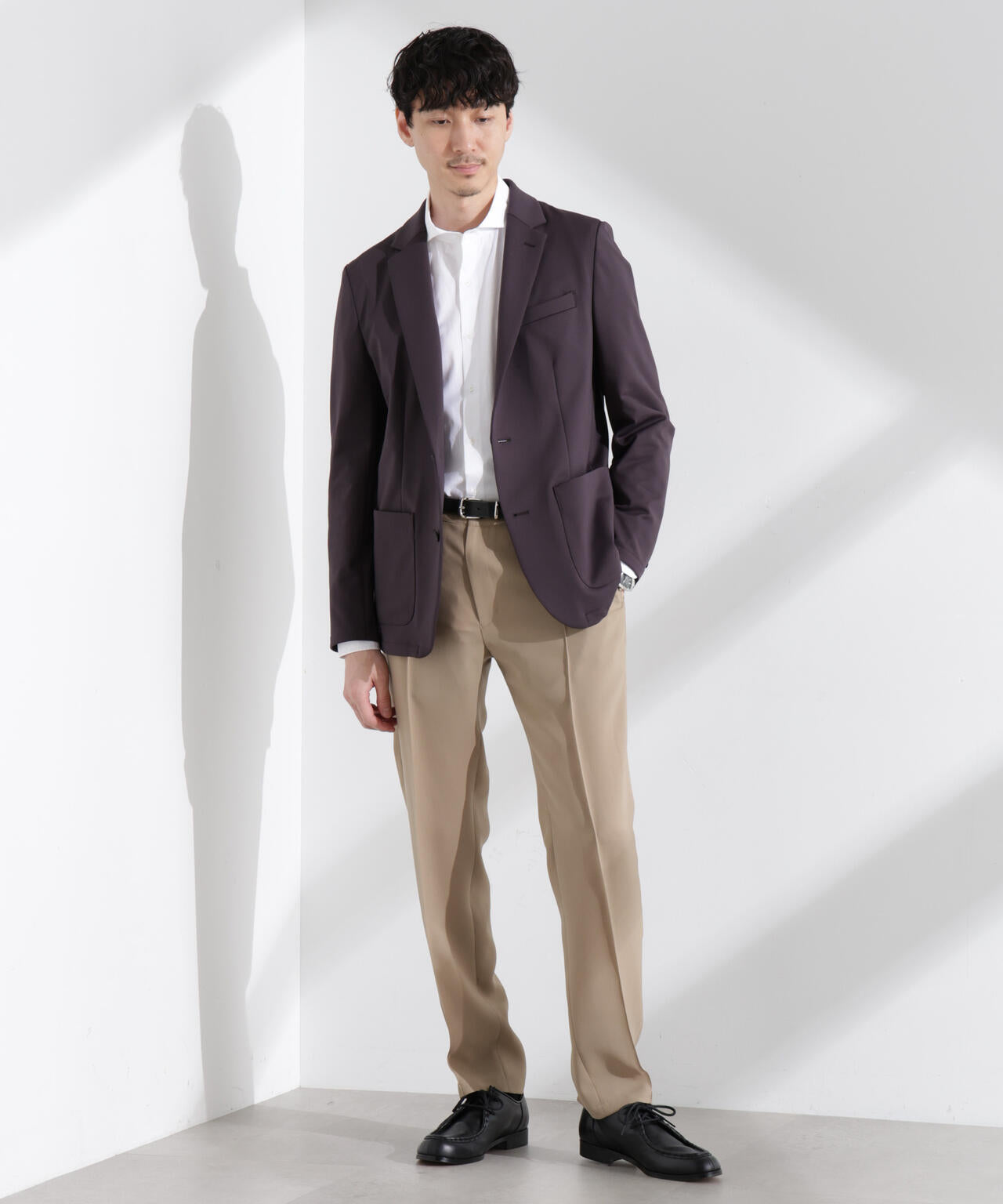 「N JACKET BASIC」TEXBRID(R)ポンチストレッチジャケット(セットアップ可)
