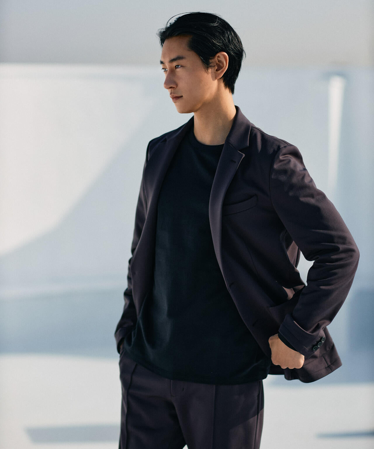 「N JACKET BASIC」TEXBRID(R)ポンチストレッチジャケット(セットアップ可)