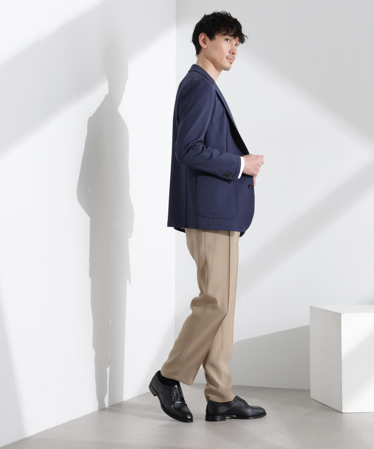 「N JACKET BASIC」TEXBRID(R)ポンチストレッチジャケット(セットアップ可)