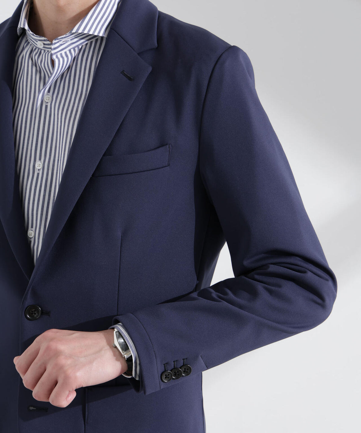 「N JACKET BASIC」TEXBRID(R)ポンチストレッチジャケット(セットアップ可)