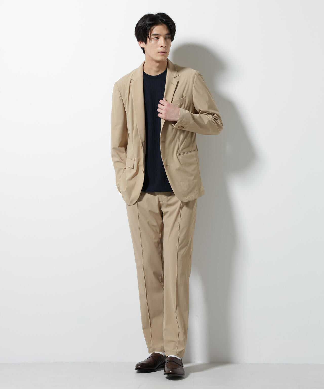 「N JACKET PREMIUM」クールタッチ4WAYストレッチジャケット撥水(セットアップ可)