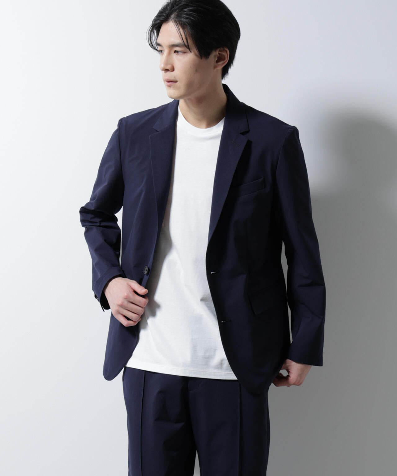 「N JACKET BASIC」ダントツオチール防汚テックストレッチジャケット(セットアップ可)