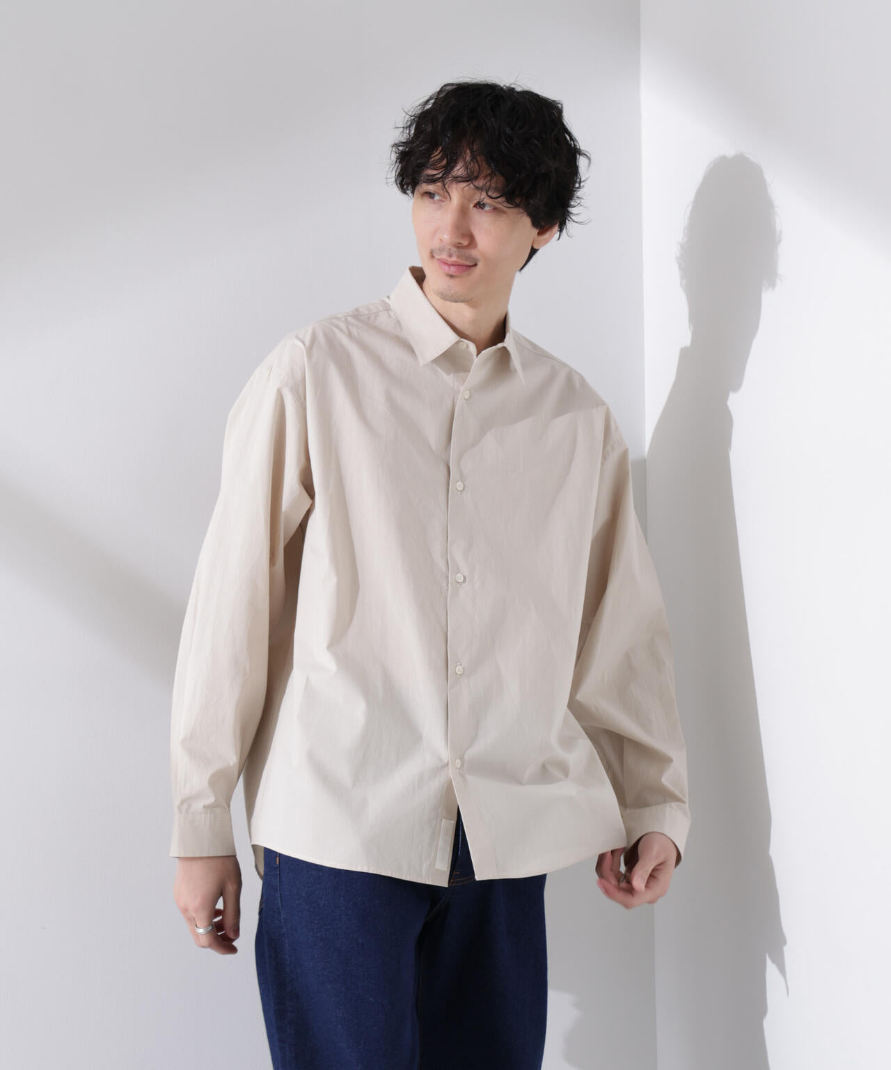 「大人のワイドシャツ」レギュラーカラー 長袖