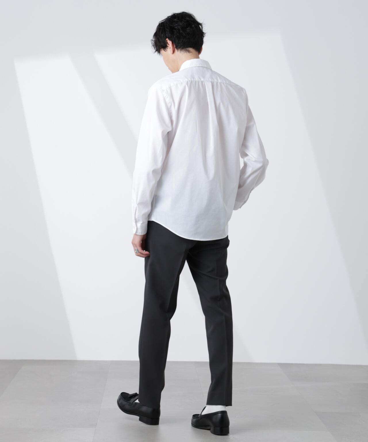 「ICE FLOW LINEN」カッタウェイシャツ 長袖