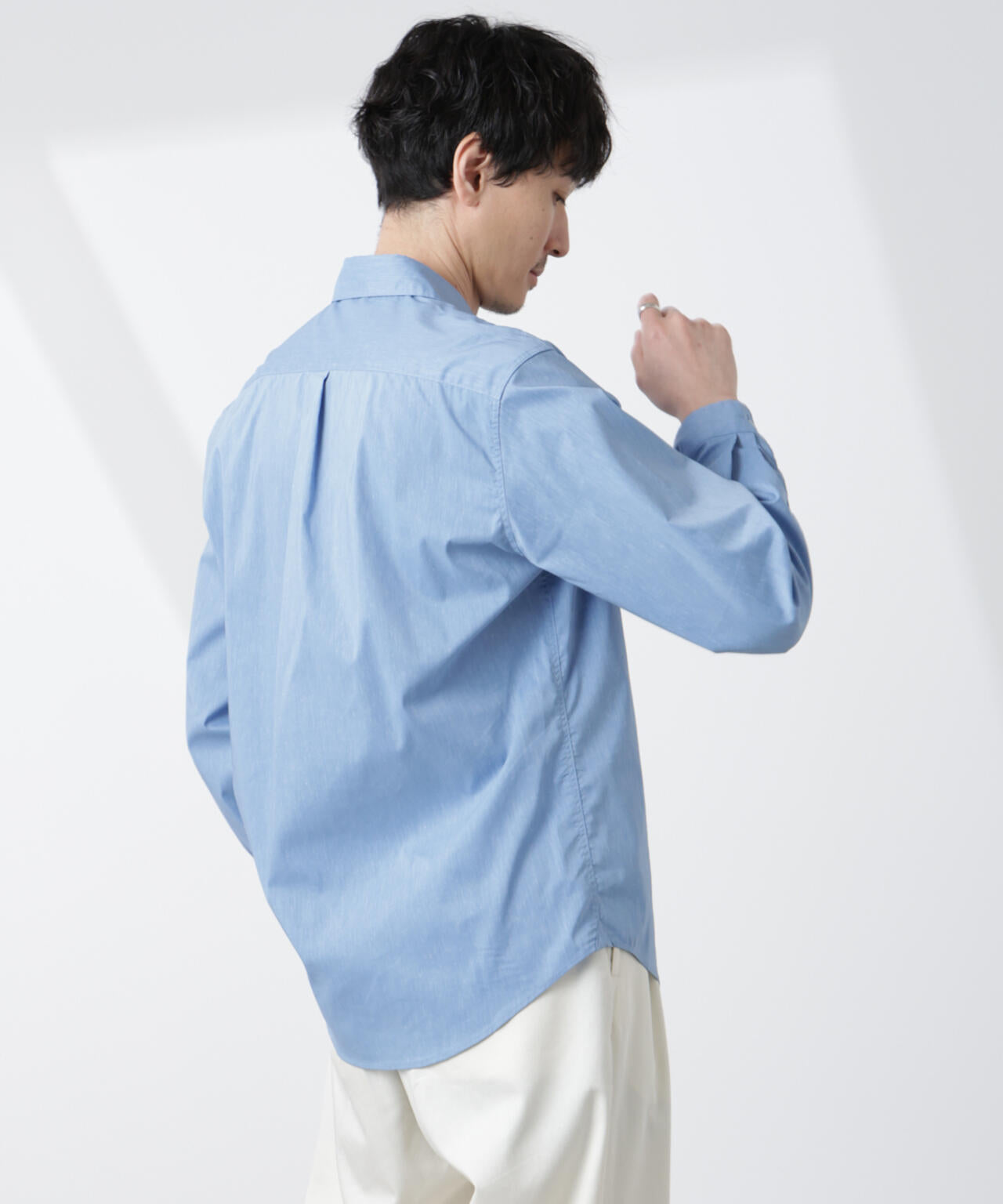 「ICE FLOW LINEN」カッタウェイシャツ 長袖