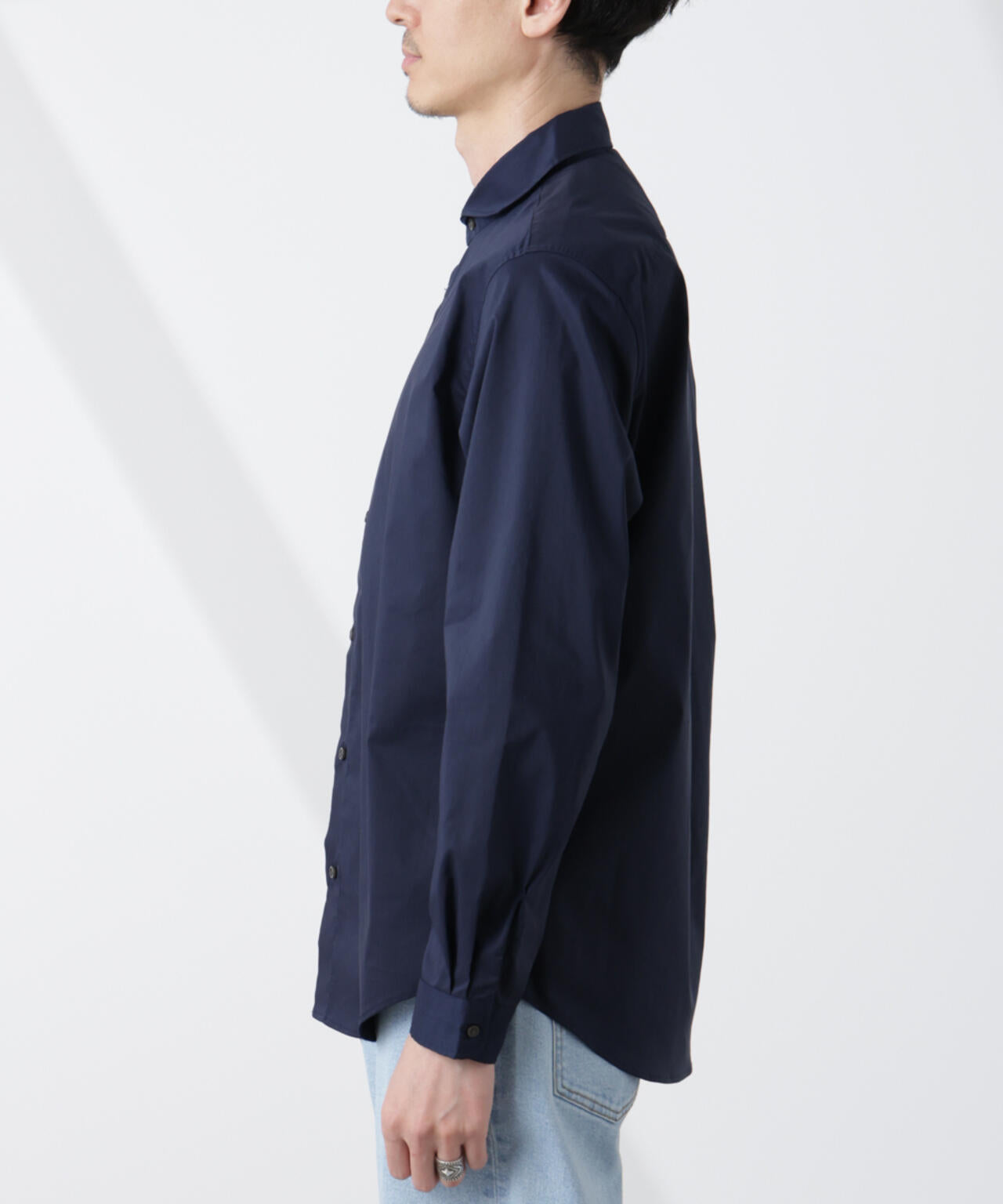 「ICE FLOW LINEN」カッタウェイシャツ 長袖