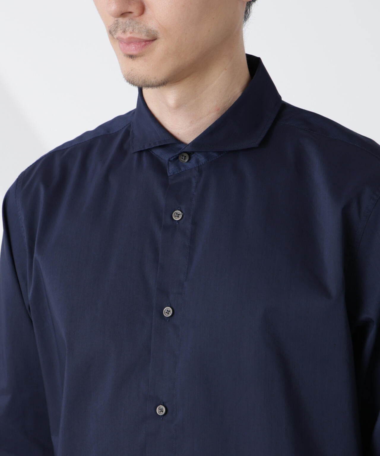 「ICE FLOW LINEN」カッタウェイシャツ 長袖