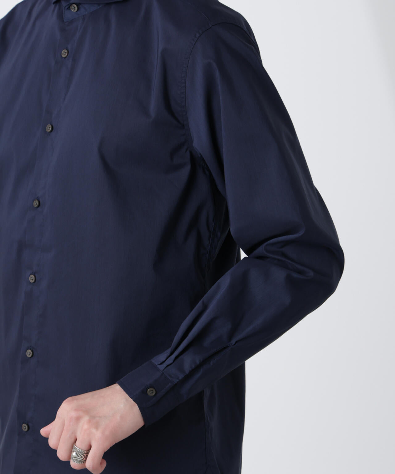 「ICE FLOW LINEN」カッタウェイシャツ 長袖