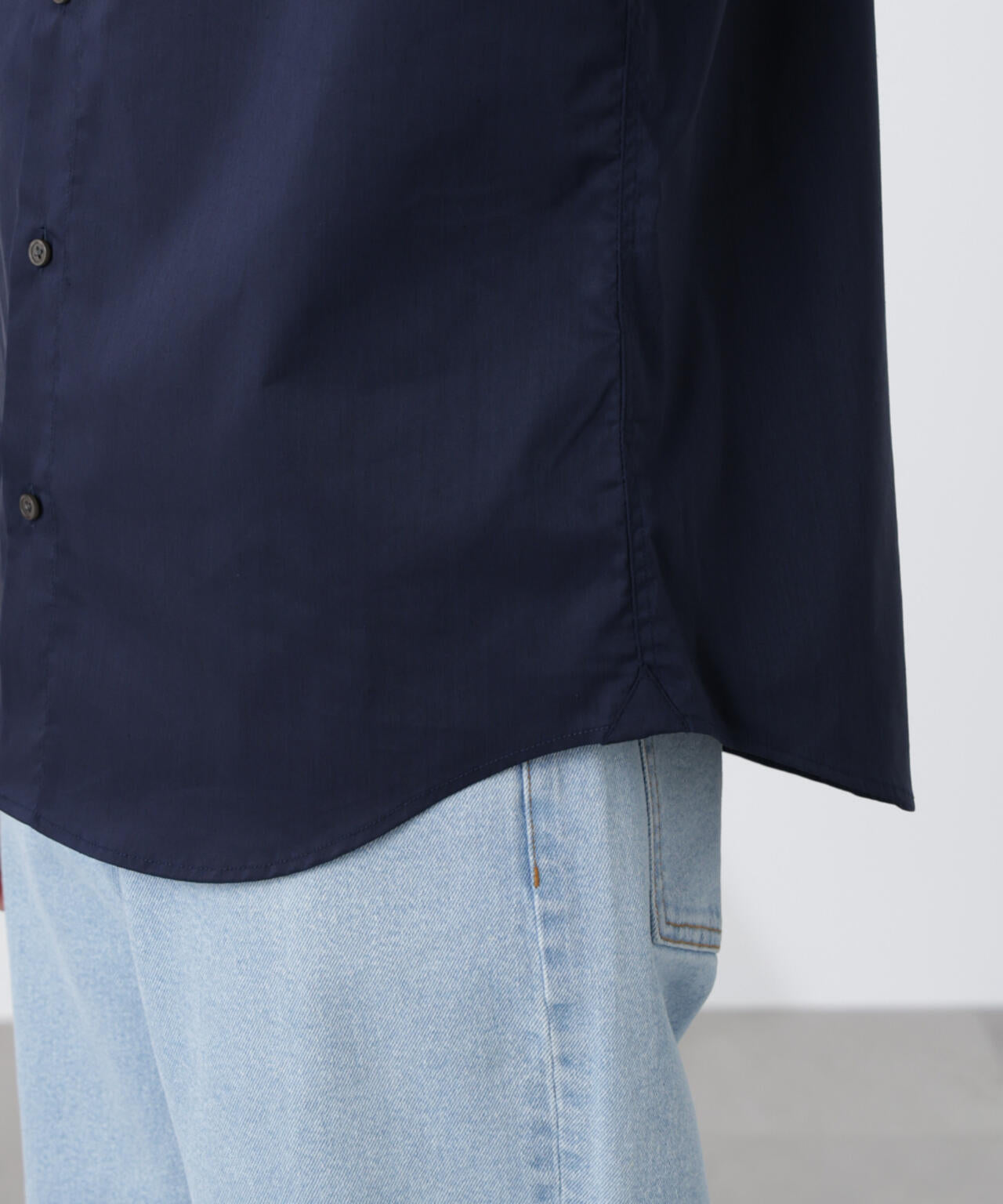 「ICE FLOW LINEN」カッタウェイシャツ 長袖