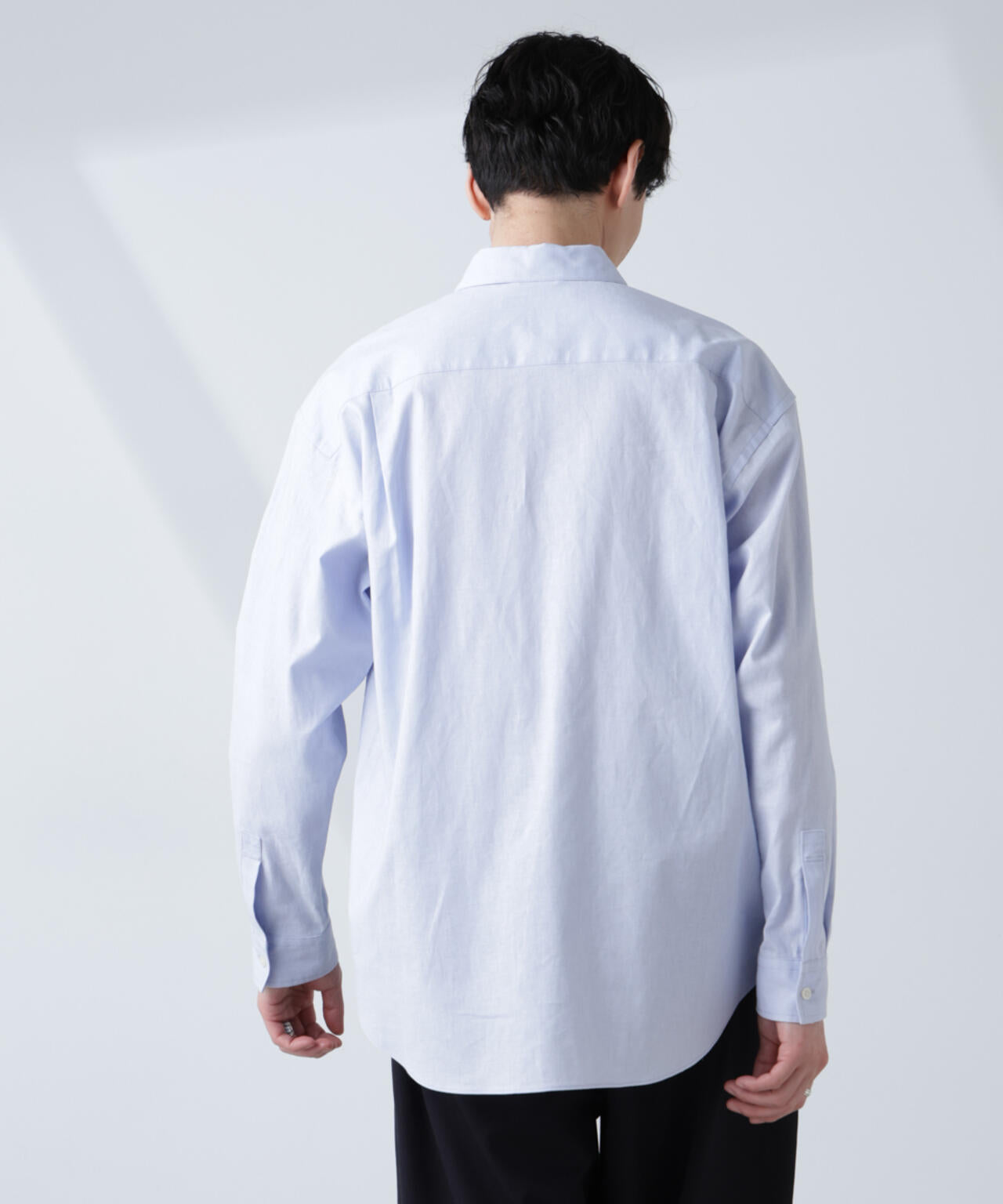 「BELGIUM LINEN FABRICS」リネンコットンレギュラーシャツ