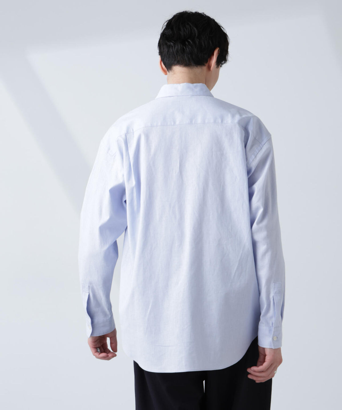 「BELGIUM LINEN FABRICS」リネンコットンレギュラーシャツ