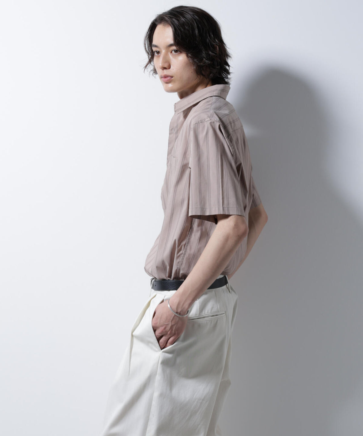 「ICE FLOW LINEN」バリエーションシャツ 半袖