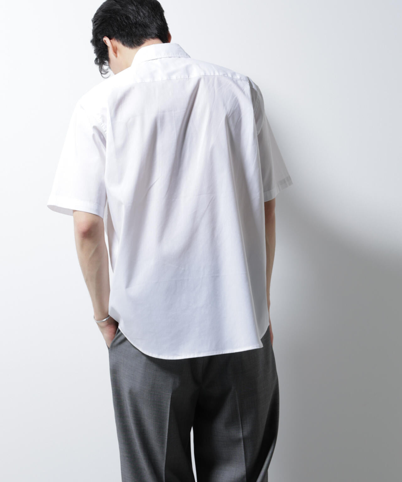 「ICE FLOW LINEN」レギュラーカラーシャツ 半袖