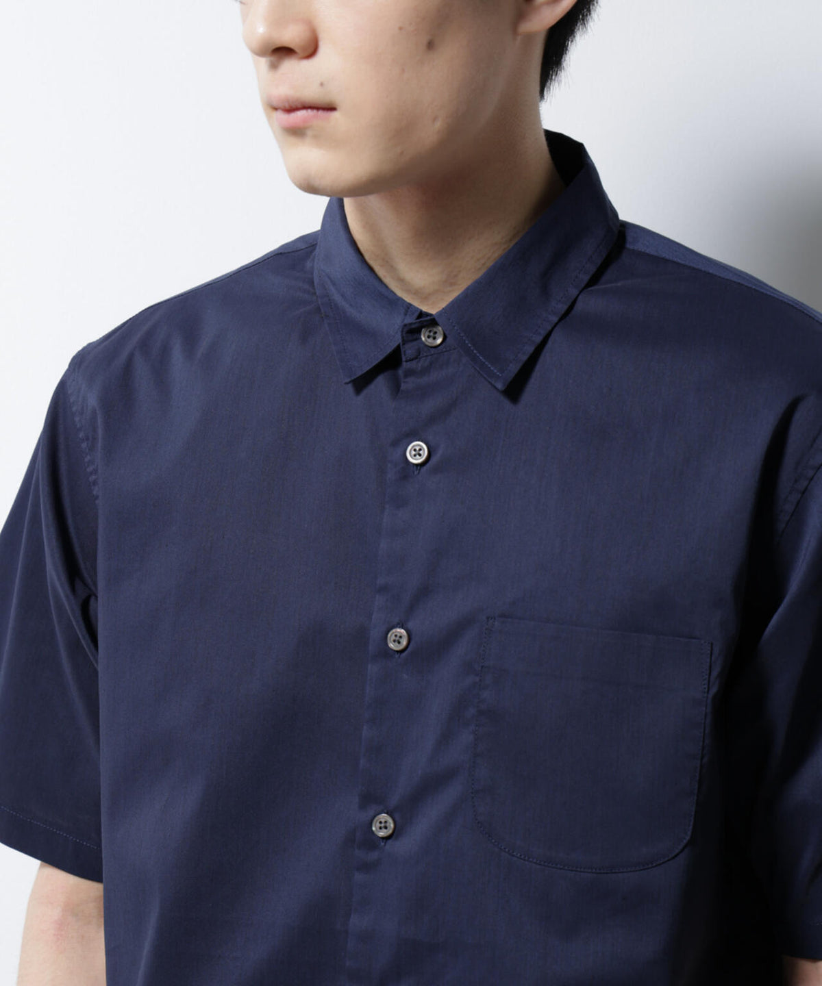 「ICE FLOW LINEN」レギュラーカラーシャツ 半袖