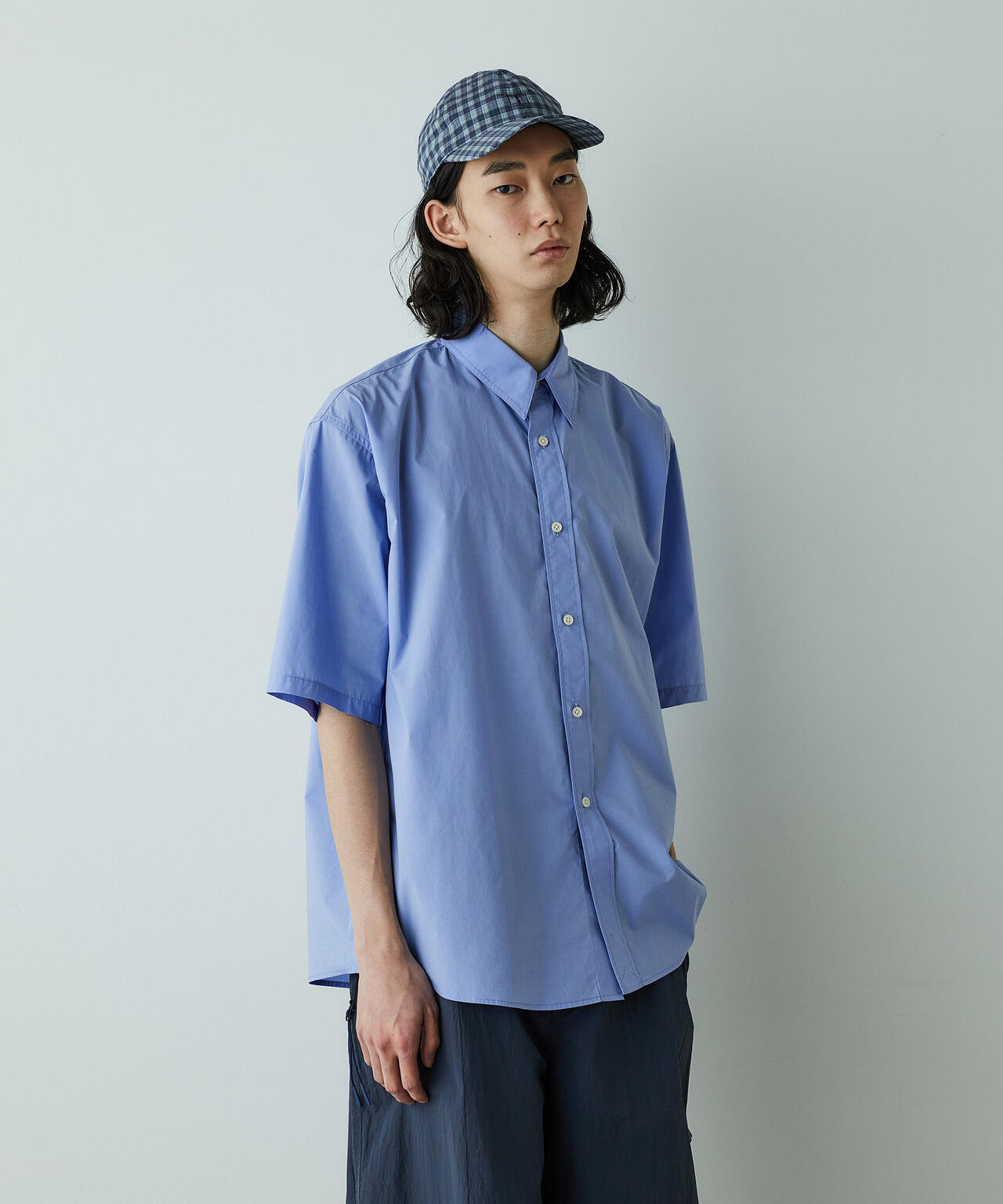 「HOTEL PALACE」オテルパラス レギュラーカラールーズシルエット 半袖シャツ