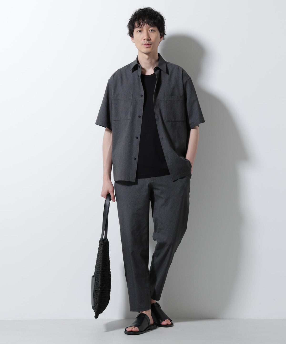 DotAir(R)ミニホールストレッチシャツ半袖/吸水速乾(セットアップ可)