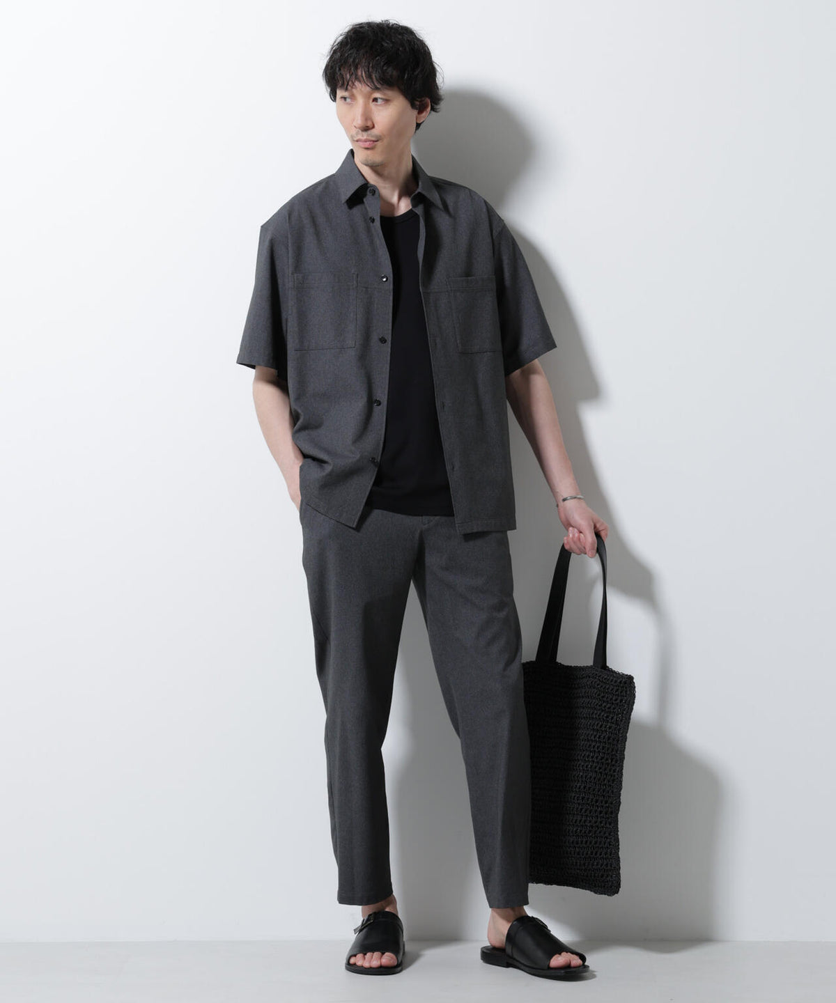 DotAir(R)ミニホールストレッチシャツ半袖/吸水速乾(セットアップ可)