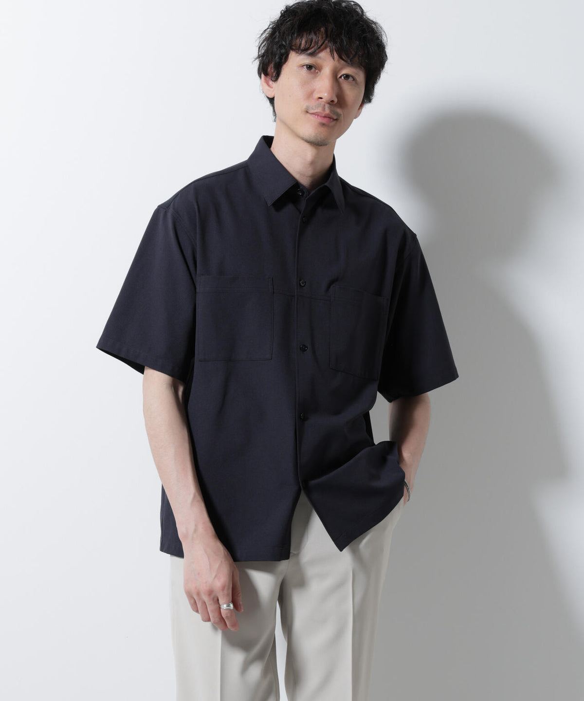 DotAir(R)ミニホールストレッチシャツ半袖/吸水速乾(セットアップ可)