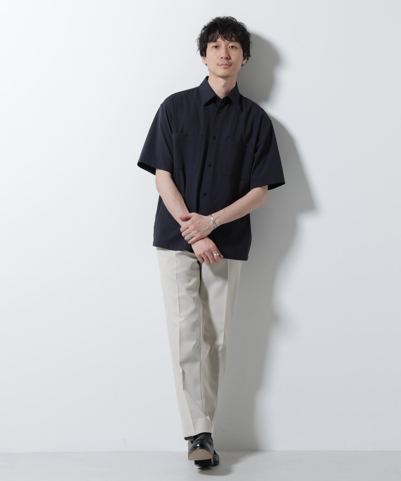 DotAir(R)ミニホールストレッチシャツ半袖/吸水速乾(セットアップ可)