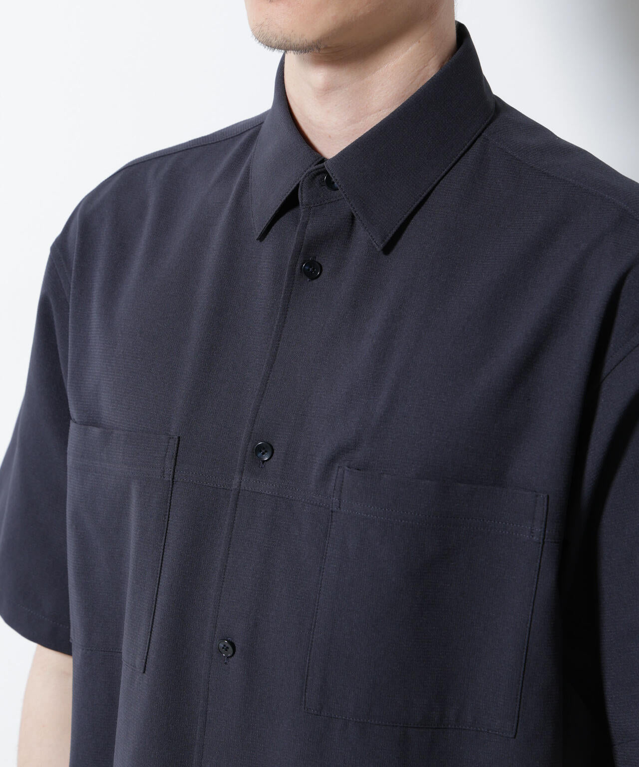 DotAir(R)ミニホールストレッチシャツ半袖/吸水速乾(セットアップ可)