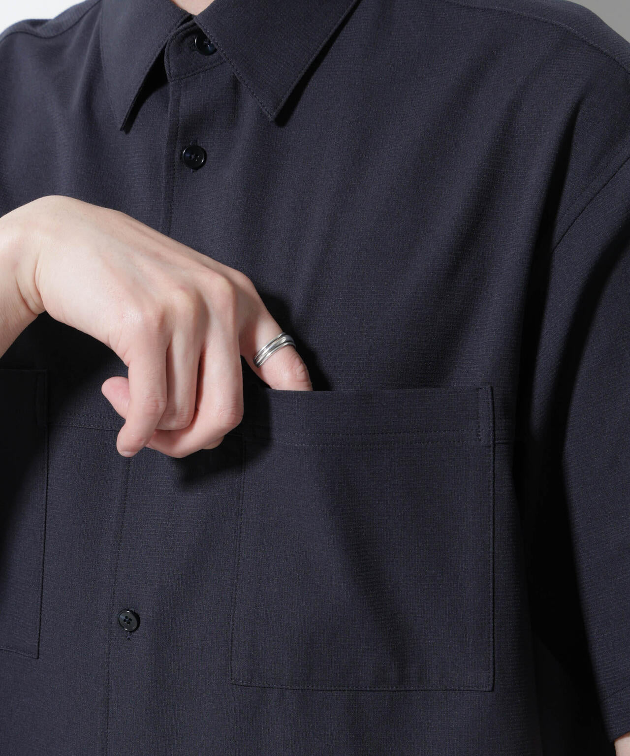 DotAir(R)ミニホールストレッチシャツ半袖/吸水速乾(セットアップ可)