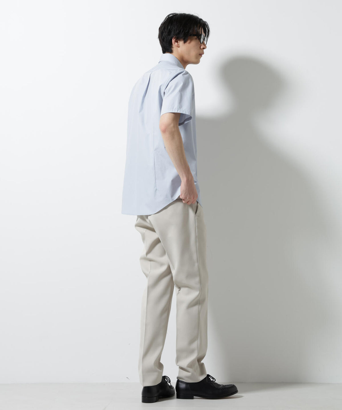 「N shirt」 速乾 セミワイドカラーシャツ半袖