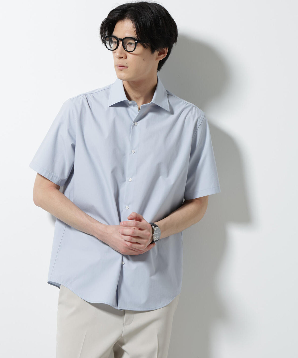「N shirt」 速乾 セミワイドカラーシャツ半袖