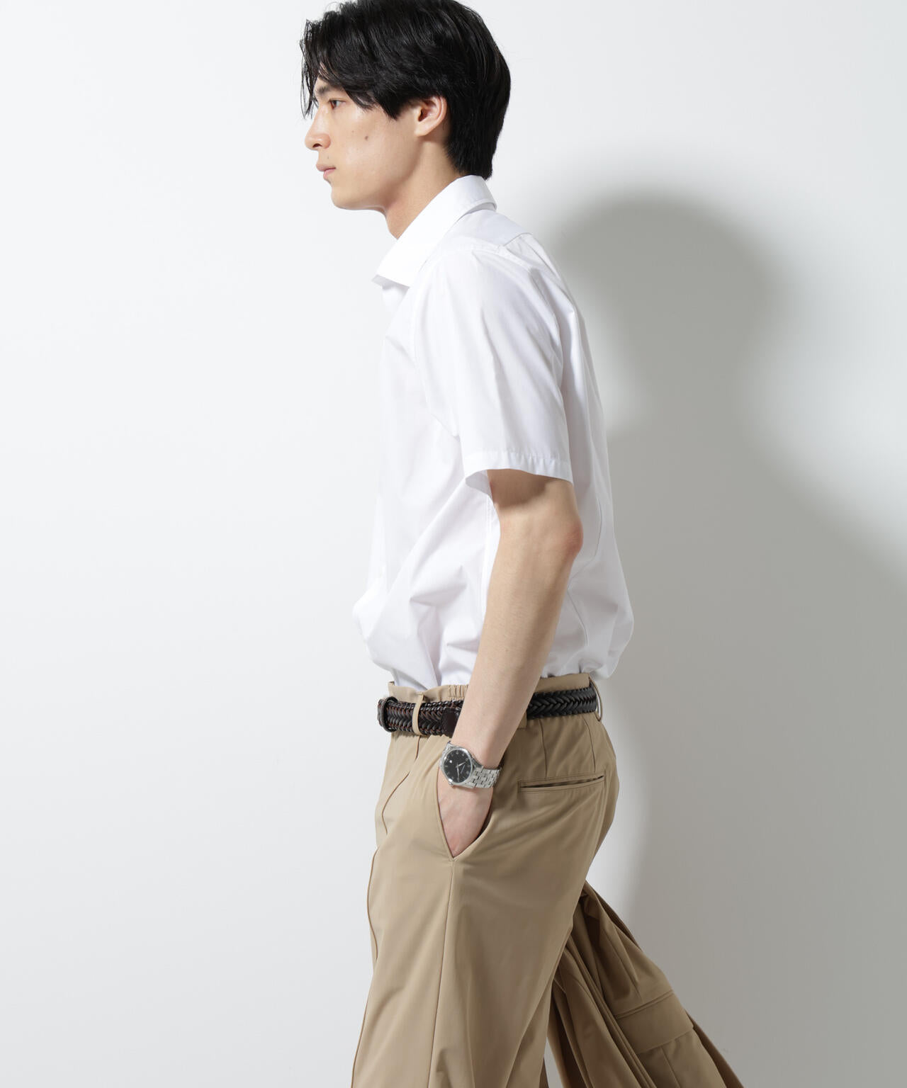 「N shirt」 速乾 セミワイドカラーシャツ半袖