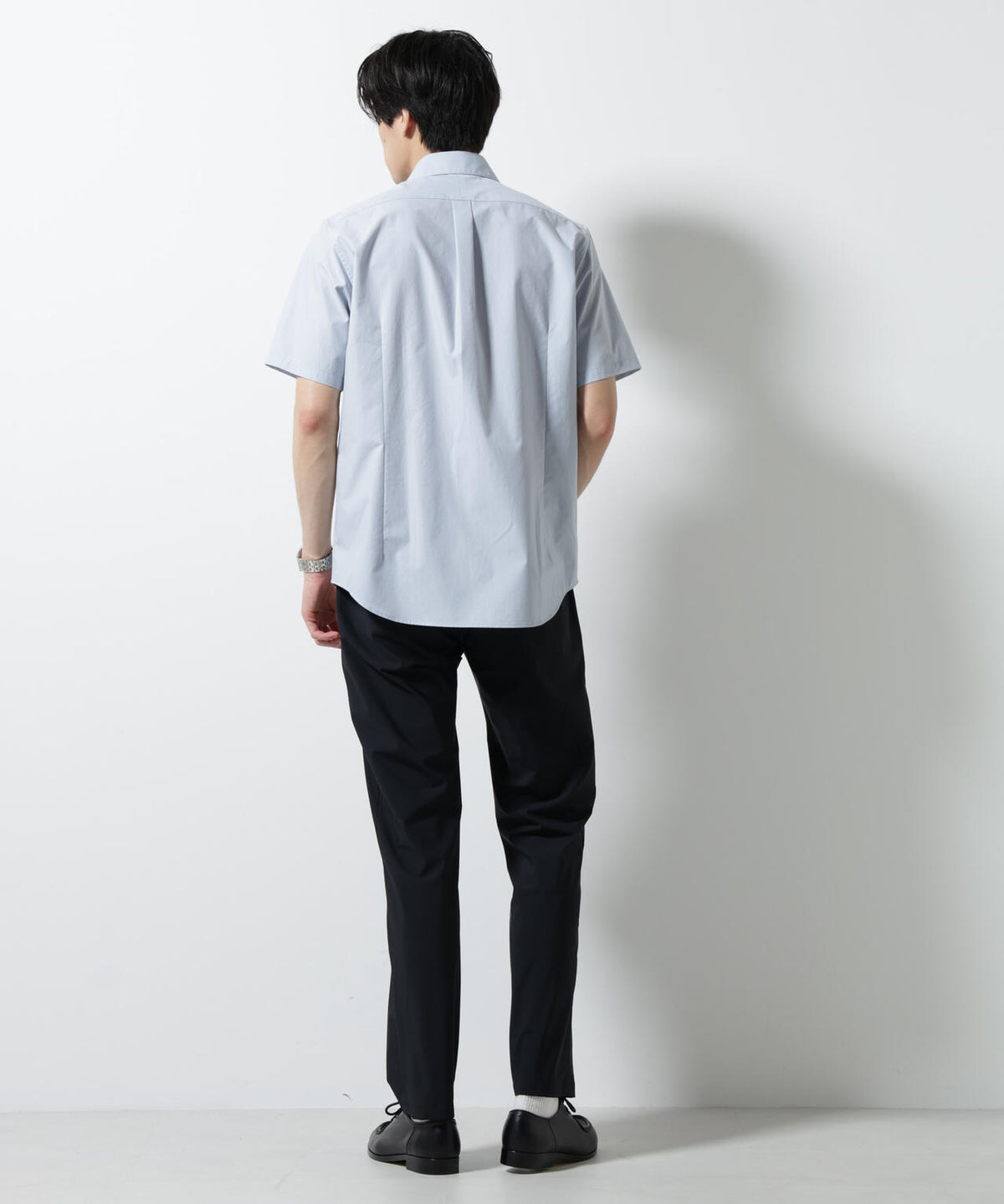 「N shirt」 速乾 ホリゾンタルカラーシャツ半袖