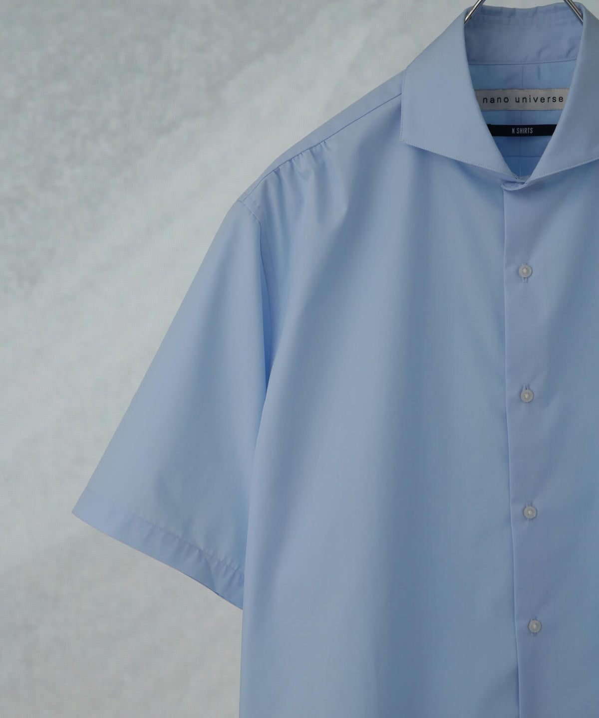 「N shirt」 速乾 ホリゾンタルカラーシャツ半袖
