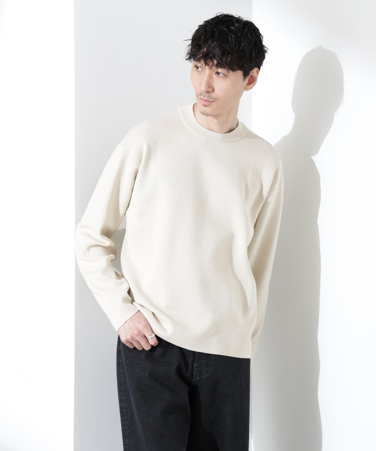 14ゲージミラノリブ ジャケTEE 長袖 (手洗い可能)