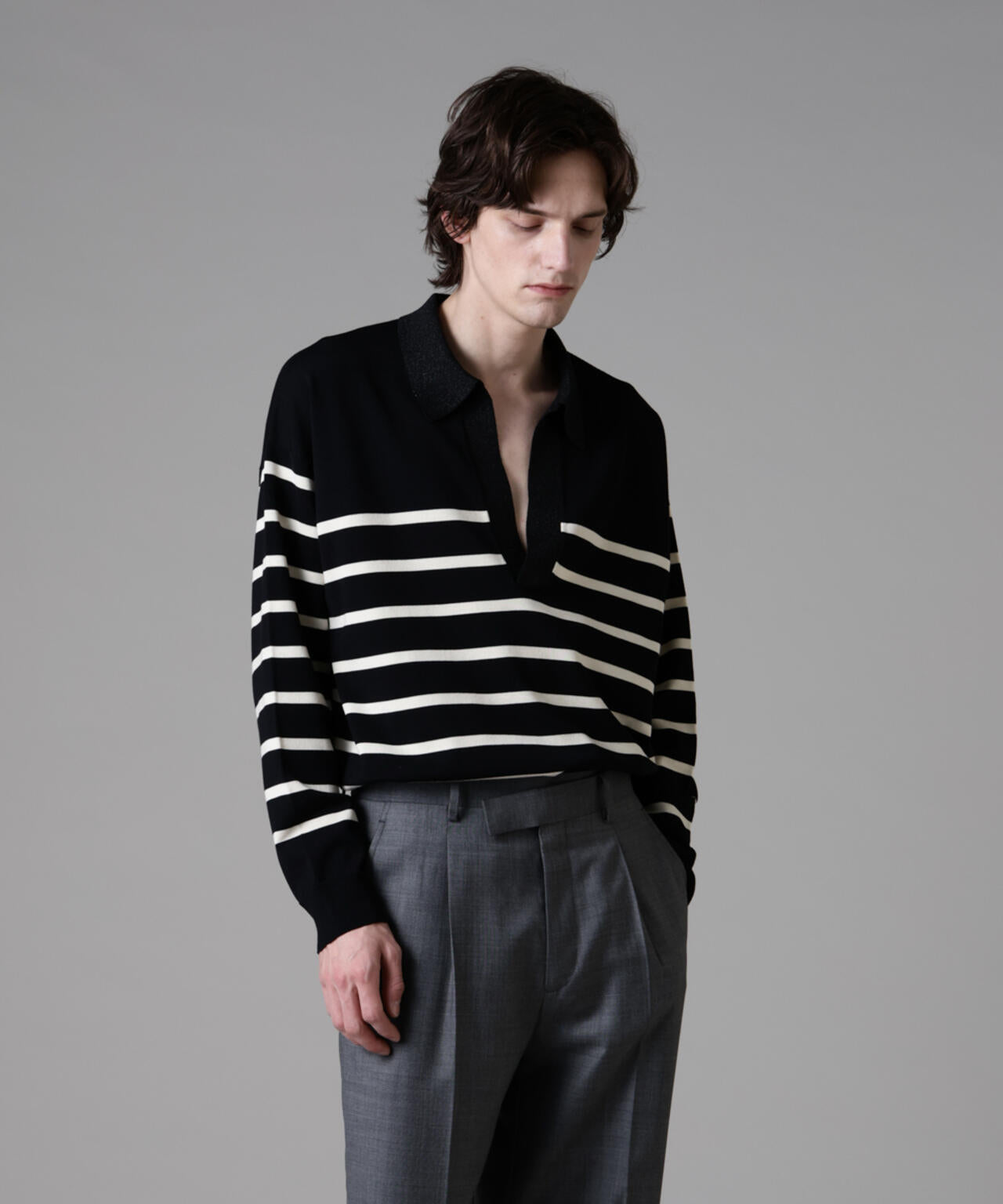 「ASSEMBLANC」シルクブレンドヤーンバスクスキッパー
