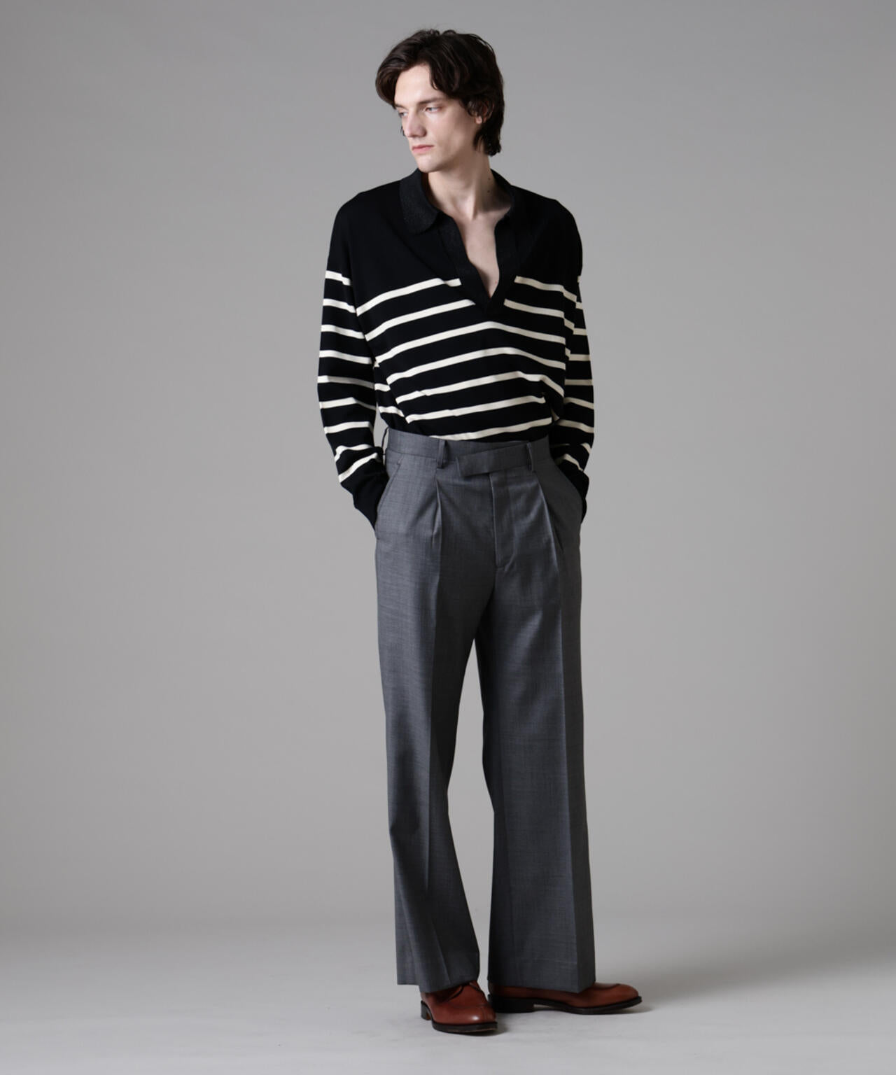 「ASSEMBLANC」シルクブレンドヤーンバスクスキッパー
