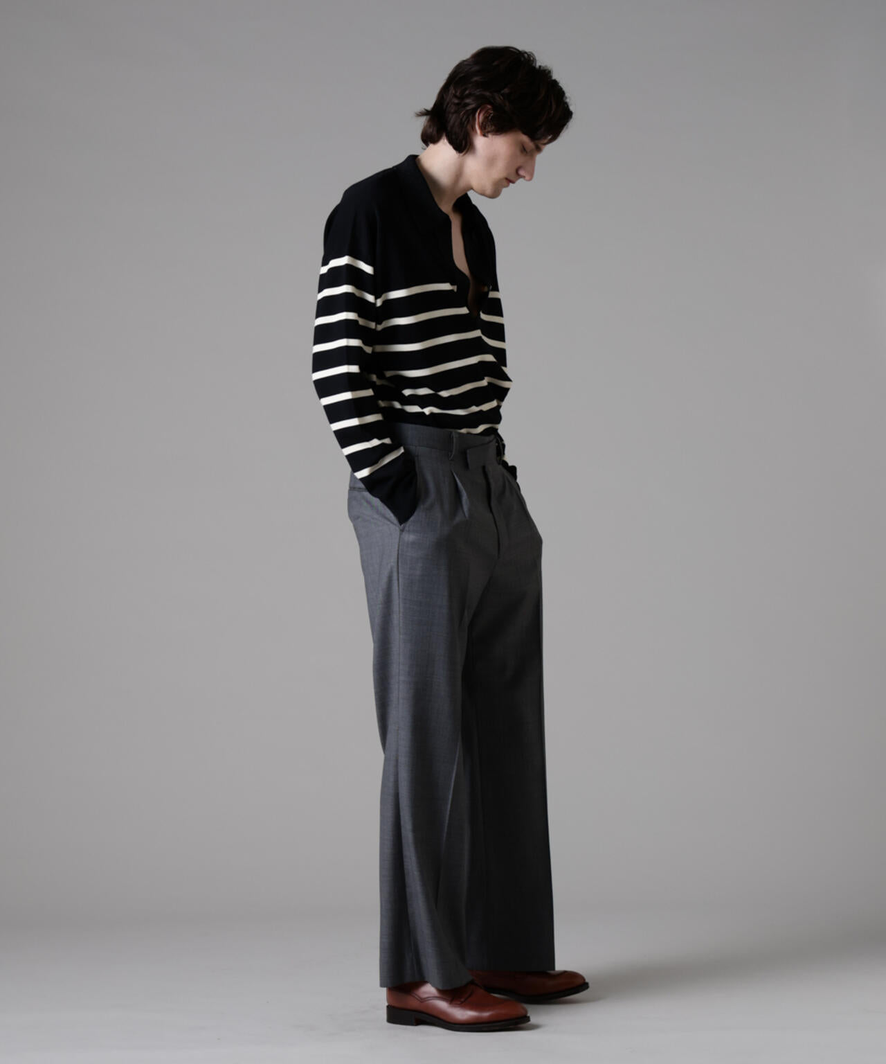 「ASSEMBLANC」シルクブレンドヤーンバスクスキッパー