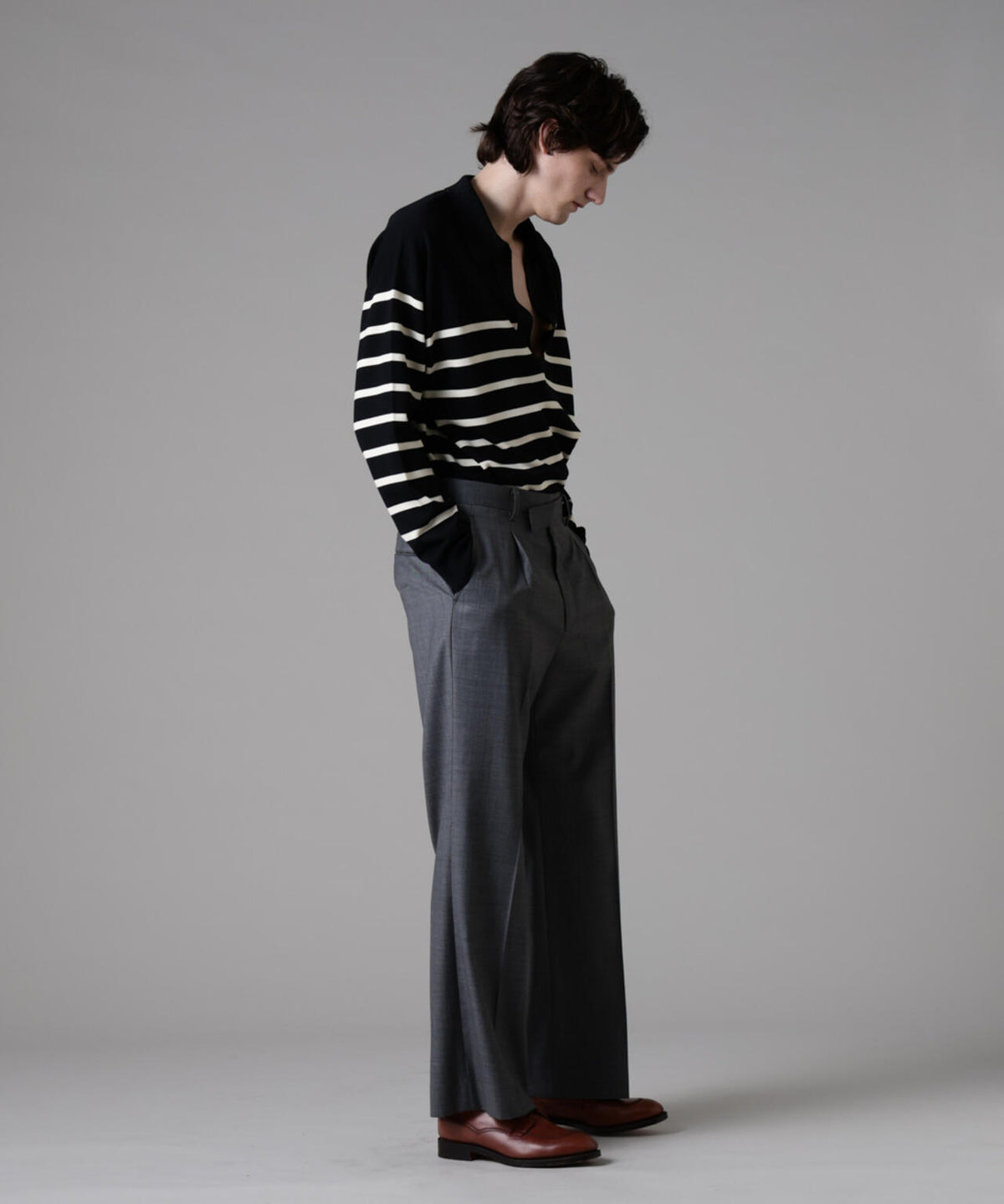 「ASSEMBLANC」シルクブレンドヤーンバスクスキッパー