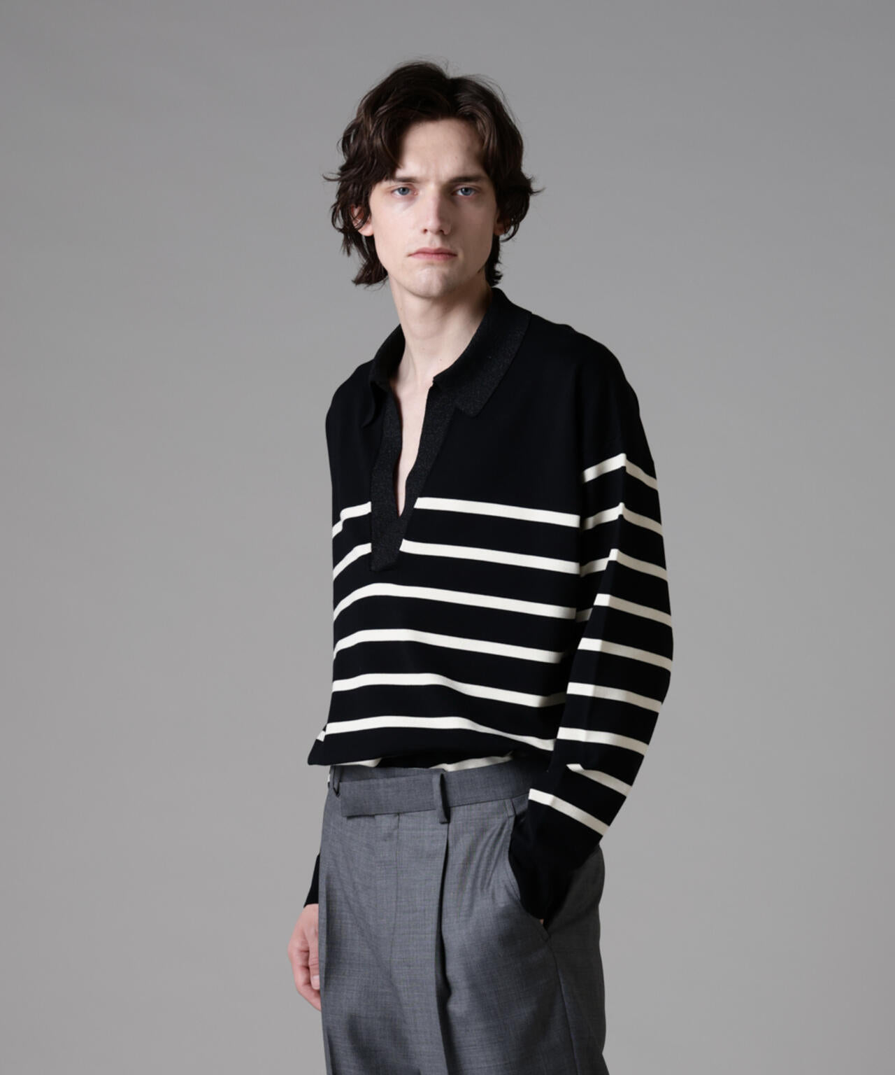 「ASSEMBLANC」シルクブレンドヤーンバスクスキッパー