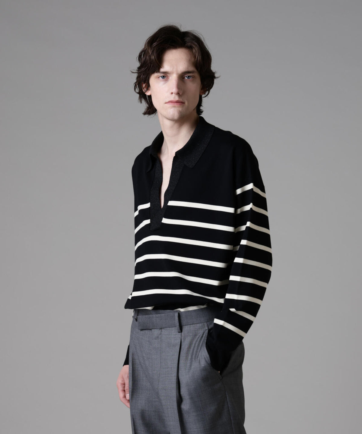 「ASSEMBLANC」シルクブレンドヤーンバスクスキッパー