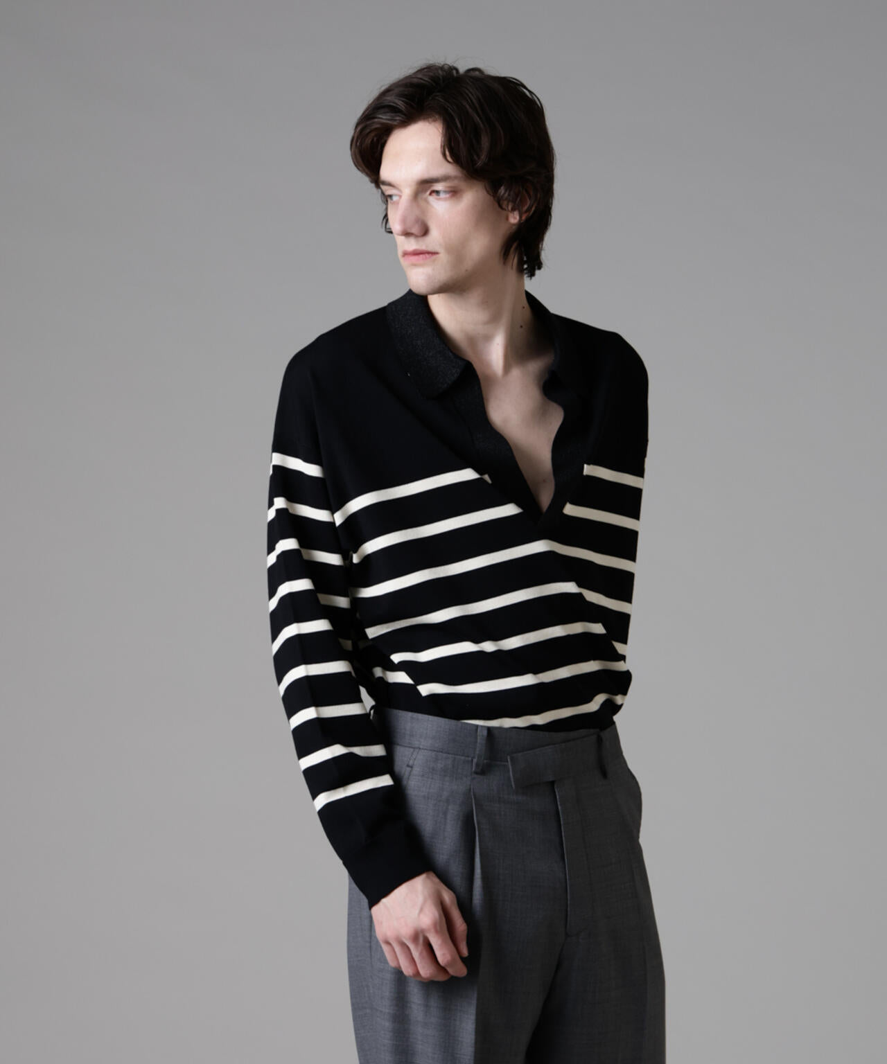 「ASSEMBLANC」シルクブレンドヤーンバスクスキッパー