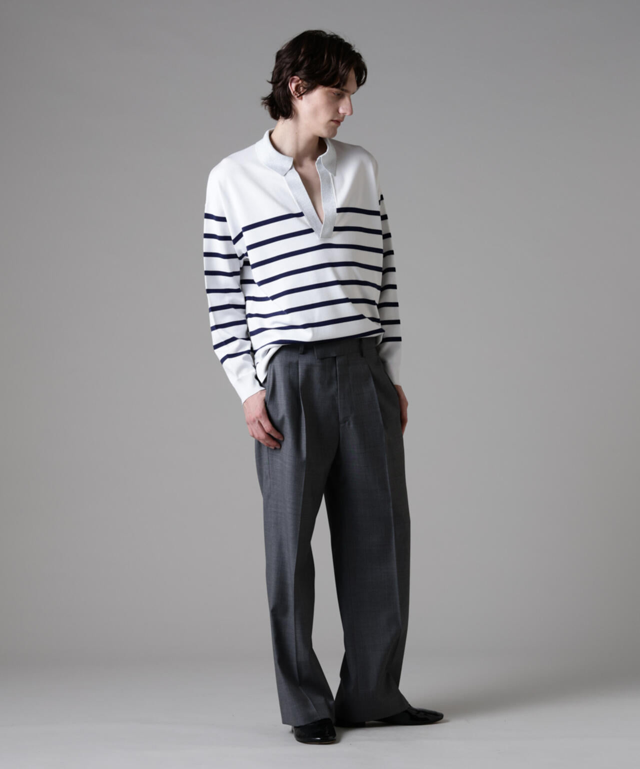 「ASSEMBLANC」シルクブレンドヤーンバスクスキッパー