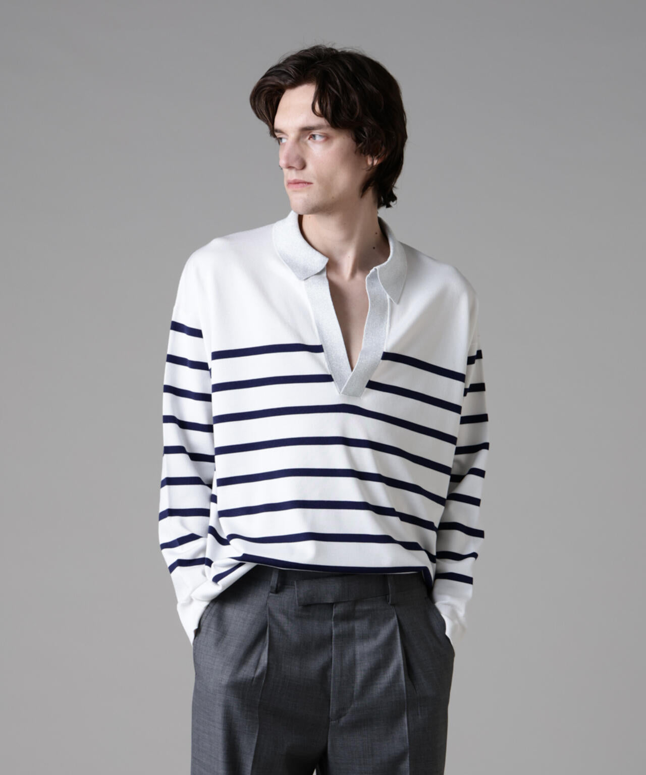 「ASSEMBLANC」シルクブレンドヤーンバスクスキッパー