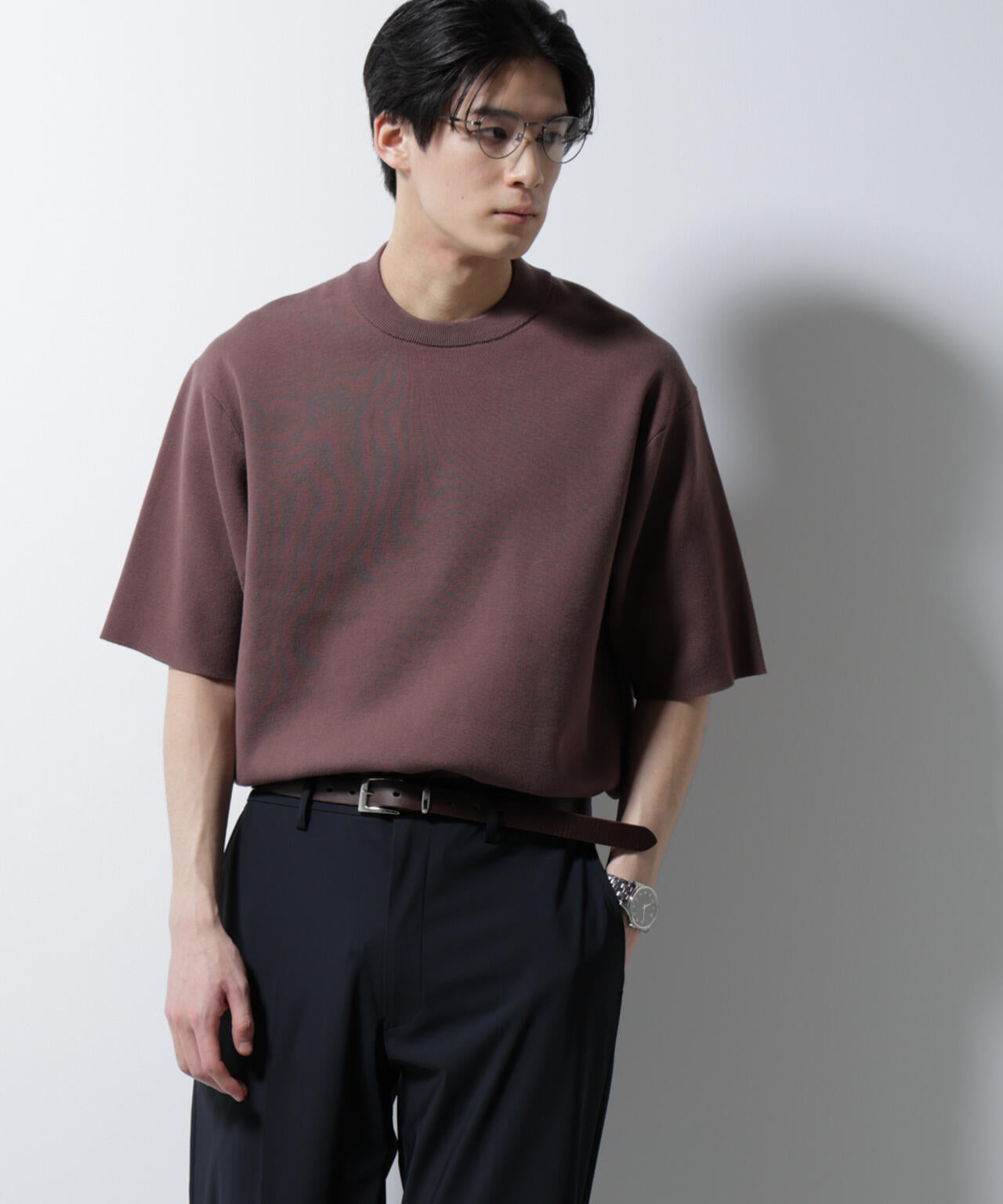 14ゲージミラノリブニット ジャケT型 半袖(手洗い可能)