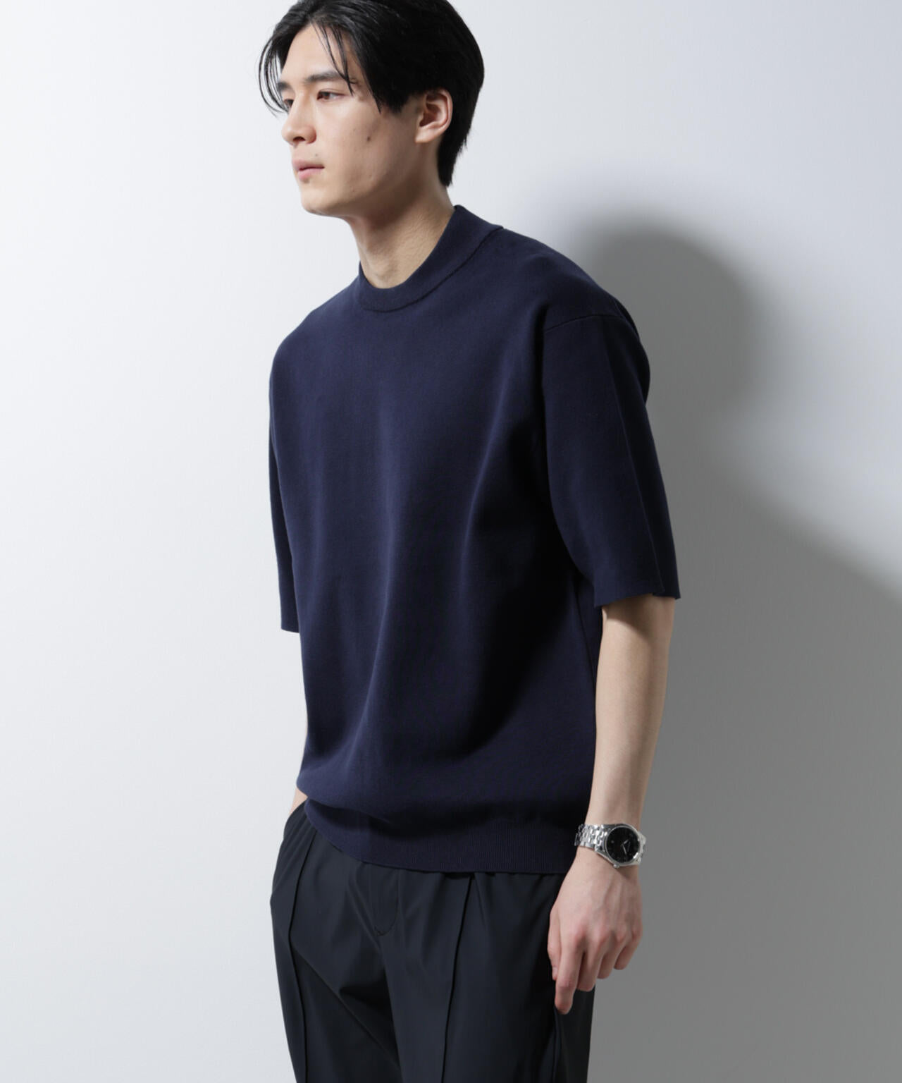 14ゲージミラノリブニット ジャケT型 半袖(手洗い可能)