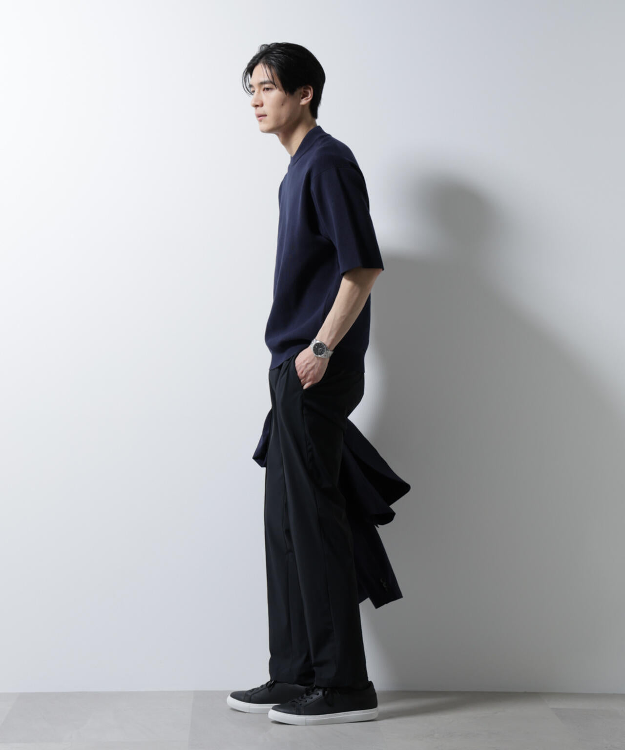 14ゲージミラノリブニット ジャケT型 半袖(手洗い可能)