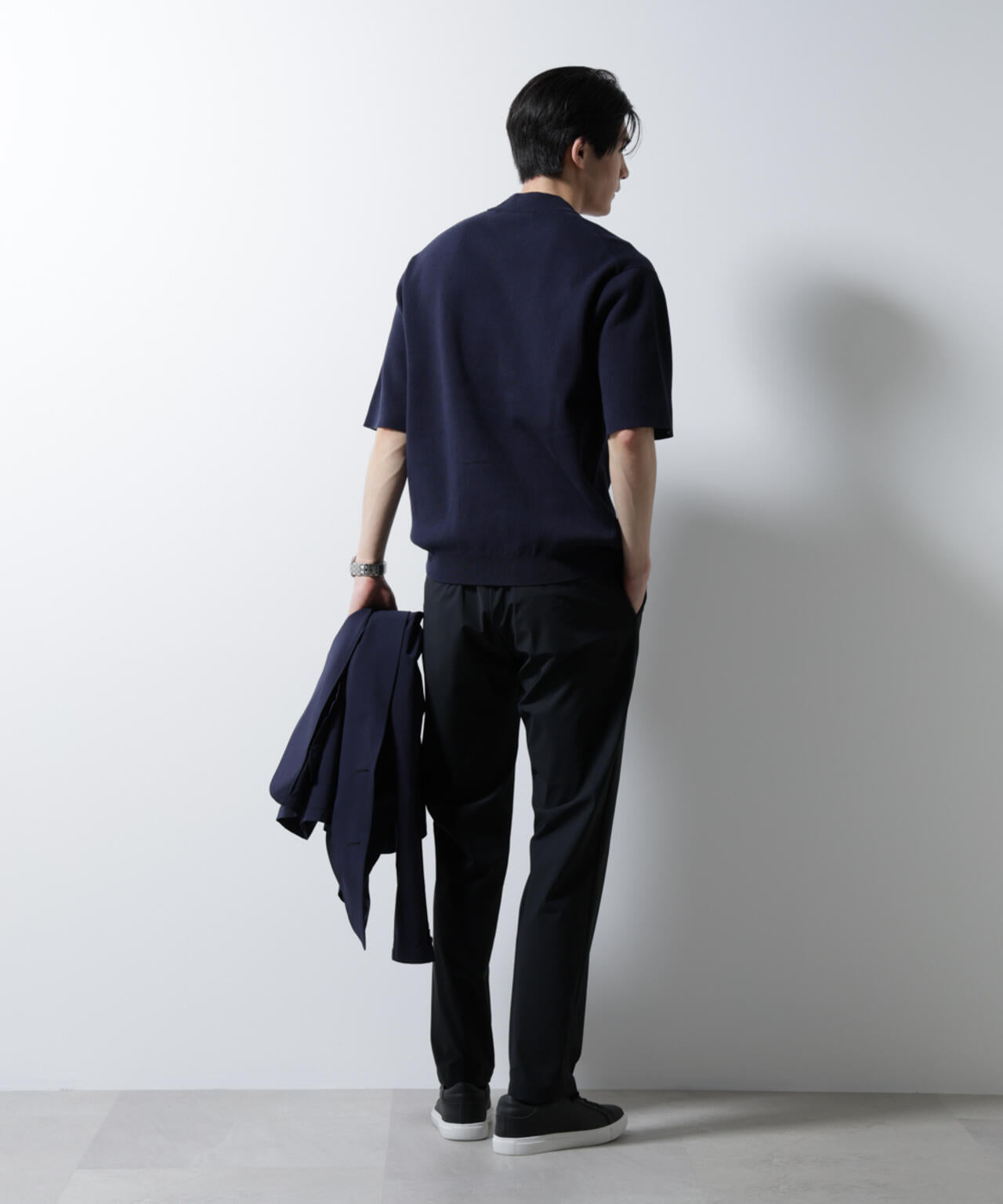 14ゲージミラノリブニット ジャケT型 半袖(手洗い可能)