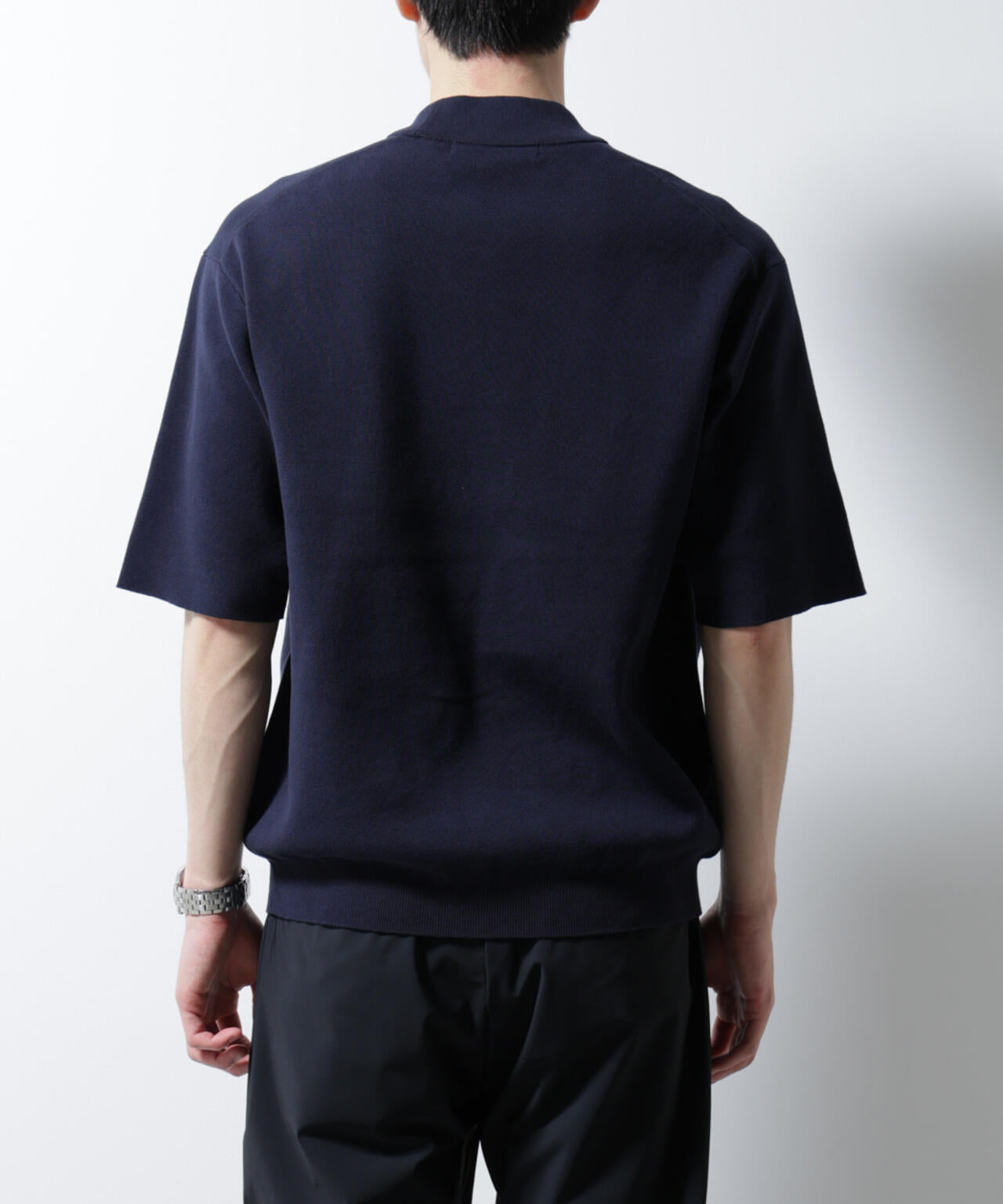 14ゲージミラノリブニット ジャケT型 半袖(手洗い可能)