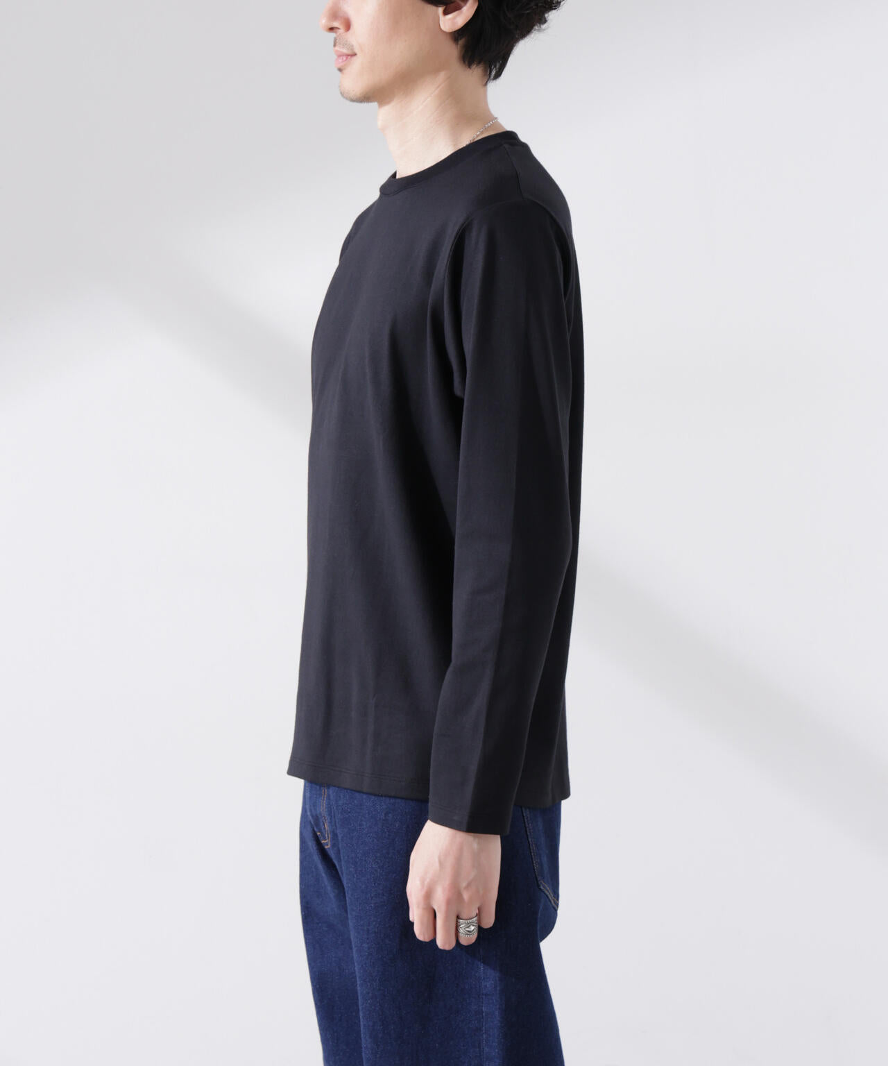【大人気シリーズ】Anti Soaked(R)汗染み防止 クルーネックTシャツ 長袖
